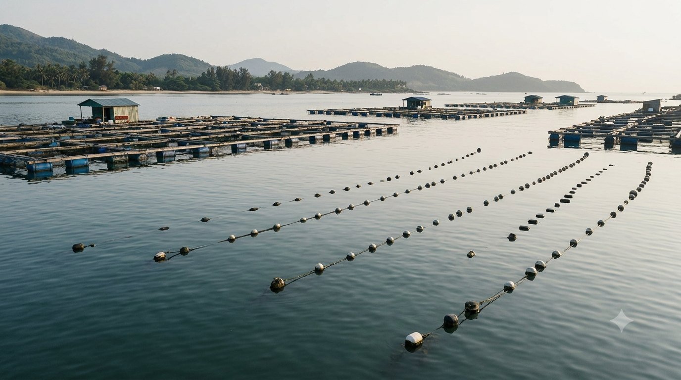 Pearl farming and cultivation operations in Vietnam
