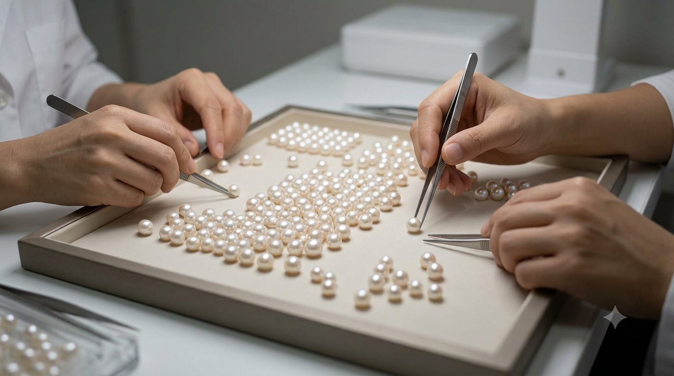 Pearl selection, processing and strand development